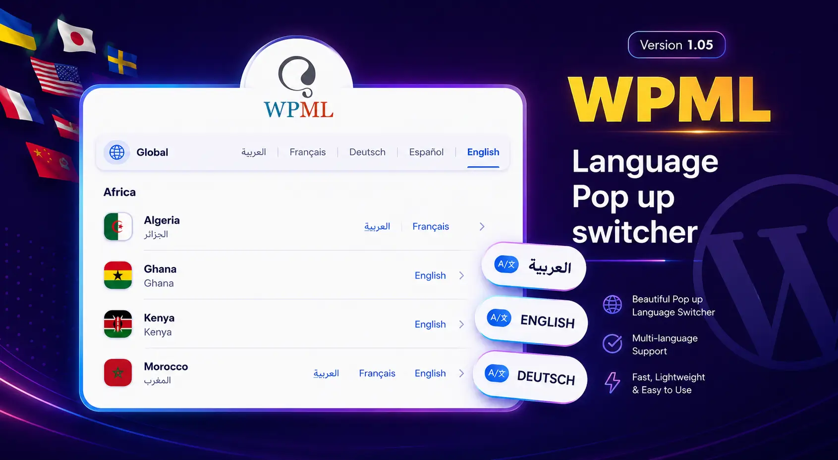 wordpress wpml language switcher